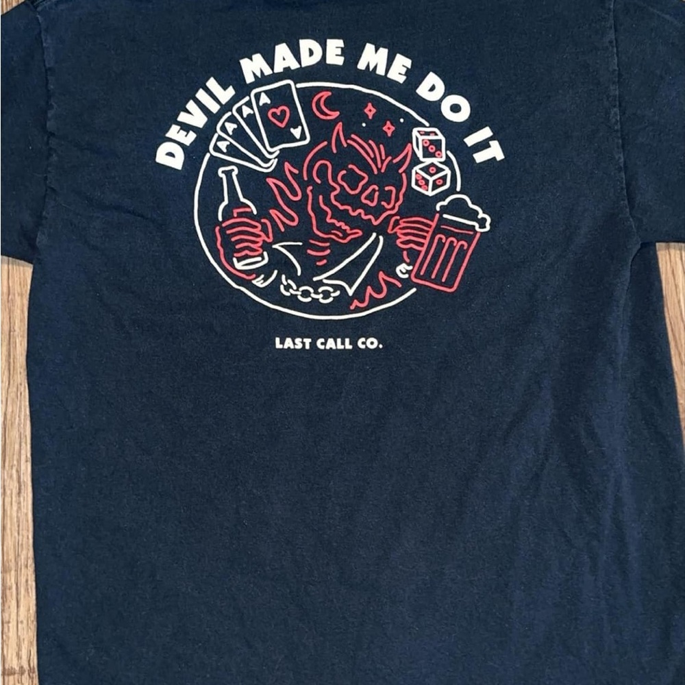Last Call Co. Navy Graphic T-Shirt